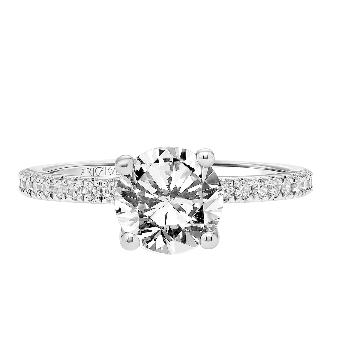 31 V803GRW E 01 ARTCARVED Stackable Curved Band With Graduated Fiv 31-v803grw-e-01-artcarved-stackable-curved-band-with-graduated-fiv