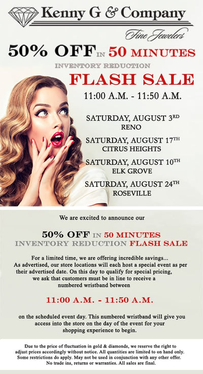 50% OFF 50 MINUTES FLASH SALE